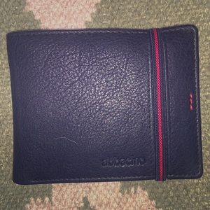 Abbacino Men’s Black and Red Leather Wallet